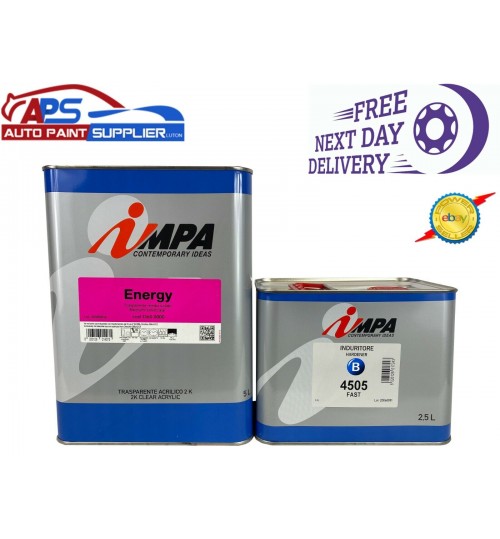 IMPA 2K MS Clearcoat / LACQUER kit With Hardner 7.5 L